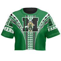 Hawaii - Molokai High All - over Print Crop Top T-shirt AH - Polynesian Pride