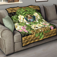 Nauru Premium Quilt - Polynesian Gold Patterns Collection - Polynesian Pride