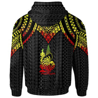 New Caledonia Custom Zip up Hoodie Polynesian Armor Style Reagge - Polynesian Pride