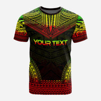 New Caledonia Custom T Shirt New Caledonia Coat Of Arms Polynesian Chief Tattoo Reggae Version - Polynesian Pride