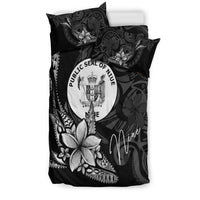 Niue Bedding Set - Fish With Plumeria Flowers Style - Polynesian Pride