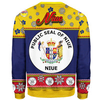 Niue Christmas Sweater - Santa Claus Polynesian Tattoo - Polynesian Pride