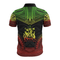 Norfolk Island Polo Shirt Coat Of Arms Polynesian Chief Tattoo Reggae Version - Polynesian Pride