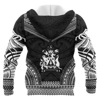 Norfolk Island Polynesian Chief Custom Hoodie Black Version Unisex Black - Polynesian Pride