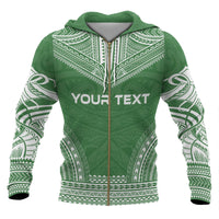 Norfolk Island Polynesian Chief Custom Zip up Hoodie Flag Version - Polynesian Pride