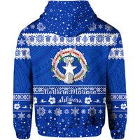 Northern Mariana Islands Christmas Hoodie Simple Style LT8 - Polynesian Pride