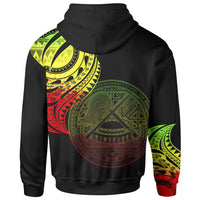 American Samoa Hoodie Nua Seetaga Tatau Polynesian Patterns - Polynesian Pride