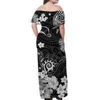 Hawaii Matching Polynesia Black Cool Shaka Sign Dress and Hawaiian ShirtLT13 - Polynesian Pride