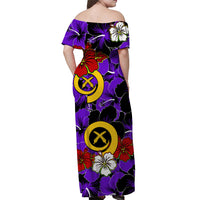 Vanuatu Off Shoulder Long Dress Polynesia Delightful Version 06 LT13 - Polynesian Pride