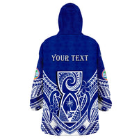(Custom Personalised) Guam History and Chamorro Heritage Day Wearable Blanket Hoodie Latte Stone Polynesian LT14 - Polynesian Pride