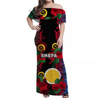 Vanuatu Shefa Matching Hawaiian Shirt and Dress with Polynesian Hibiscus LT6 - Polynesian Pride