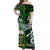 New Zealand And Cook Islands Off Shoulder Long Dress Together - Green LT8 Women Green - Polynesian Pride