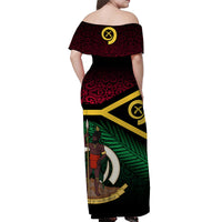 Vanuatu Matching Hawaiian Shirt and Dress Special Independence Anniversary Original Flag Style LT8 - Polynesian Pride