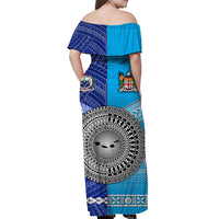 Fiji and Samoa Off Shoulder Long Dress Together LT8 - Polynesian Pride