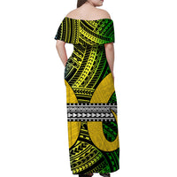 Polynesian Malampa Of Vanuatu Off Shoulder Long Dress LT6 - Polynesian Pride