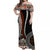 Bula Fiji Off Shoulder Long Dress Masi Tapa Patterns Style LT6 Women Art - Polynesian Pride