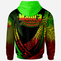 American Samoa Hoodie Manua ofu Polynesian Reggae Patterns Sport Style - Polynesian Pride