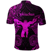 Ophiuchus Zodiac Polynesian Polo Shirt Unique Style Pink LT8 - Polynesian Pride