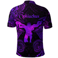Ophiuchus Zodiac Polynesian Polo Shirt Unique Style Purple LT8 - Polynesian Pride