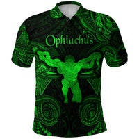 Ophiuchus Zodiac Polynesian Polo Shirt Unique Style Green LT8 - Polynesian Pride