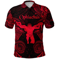 Ophiuchus Zodiac Polynesian Polo Shirt Unique Style Red LT8 - Polynesian Pride