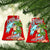 (Custom Personalised) Hawaii Mele Kalikimaka Christmas Ornaments Santa Claus Surfing Xmas Time LT9 Red - Polynesian Pride