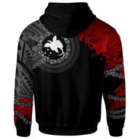 Papua New Guinea Zip up Hoodie Polynesian Chain Style - Polynesian Pride