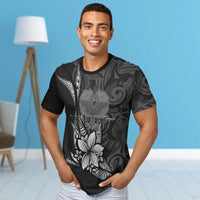 Papua New Guinea Custom T Shirt Fish With Plumeria Flowers Style - Polynesian Pride