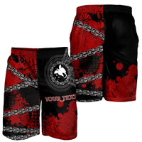 Papua New Guinea Polynesian Personalised Men's Shorts - Polynesian Chain Style - Polynesian Pride