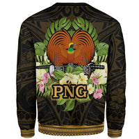 Papua New Guinea Sweatshirt - Polynesian Gold Patterns Collection - Polynesian Pride