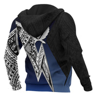 Pohnpei Micronesian Zip up Hoodie White Lighting Piece - Polynesian Pride