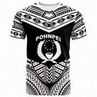 Pohnpei T Shirts Tribal Pattern Cool Style White Color Unisex White - Polynesian Pride