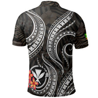 Polynesian Hawaii Polo Shirt White Plumeria - Polynesian Pride