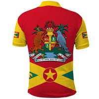 Grenada Polo Shirt Keep Calm and Love Grenada LT13 - Polynesian Pride