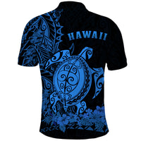 Hawaii Polynesian Polo Shirt Blue Sea Turtles Hawaiian LT13 - Polynesian Pride