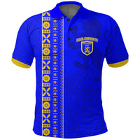 Suva Grammar Polo Shirt Happy Anniversary LT13 Unisex Blue - Polynesian Pride