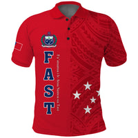 Custom F.A.S.T Samoa Polo Shirt We Ready Polynesian Samoan LT13 - Polynesian Pride