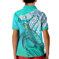 Hawaiian Islands Polo Shirt KID Turtle Mix Hawaii Polynesian LT13 - Polynesian Pride