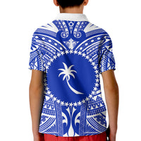 Chuuk Polo Shirt KID Micronesia Simple Pattern White LT13 - Polynesian Pride