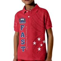 (Custom Personalised) F.A.S.T Samoa Polo Shirt KID We Ready Polynesian Samoan LT13 - Polynesian Pride