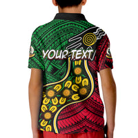 (Custom Personalised) Vanuatu Mix Aboriginal Polo Shirt KID LT6 - Polynesian Pride