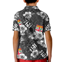 Fiji Hibiscus Polo Shirt KID Hawaii Style No.3 LT6 - Polynesian Pride