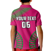 (Custom and Number) Lautoka Fiji Rugby Polo Shirt KID LT6 - Polynesian Pride