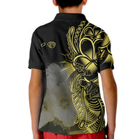 Hawaiian Islands Polo Shirt KID Oahu Map LT6 - Polynesian Pride