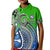 (Custom Personalised) Marae Moana Cook Islands Marine Park Polo Shirt KID LT6 Unisex Green - Polynesian Pride
