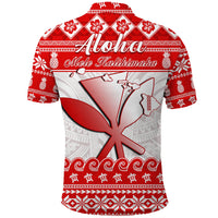 Hawaii Christmas Polo Shirt Kanaka Polynesian Santa Claus Mele Kalikimaka LT14 - Polynesian Pride