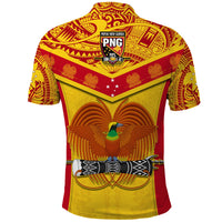 Papua New Guinea Rugby Polo Shirt PNG Kumuls Bird Of Paradise Yellow LT14 - Polynesian Pride