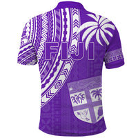 Fiji Rugby Sevens Polo Shirt Fijian 7s Tapa Polynesian Purple LT13 - Polynesian Pride