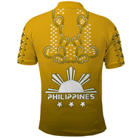 Philippines Polo Shirt Sun Filipino Gold Barong LT13 - Polynesian Pride