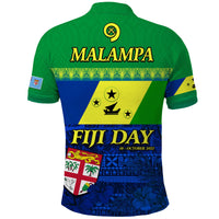 Malampa Fiji Day Polo Shirt Vanuatu Polynesia mix Flowers LT13 - Polynesian Pride